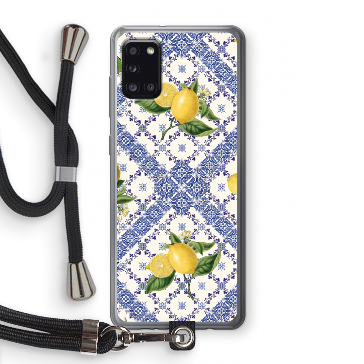 Blue tiles and lemons