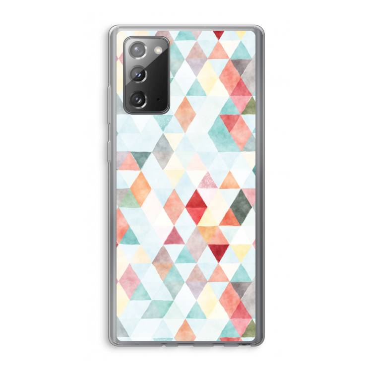 Coloured triangles pastel