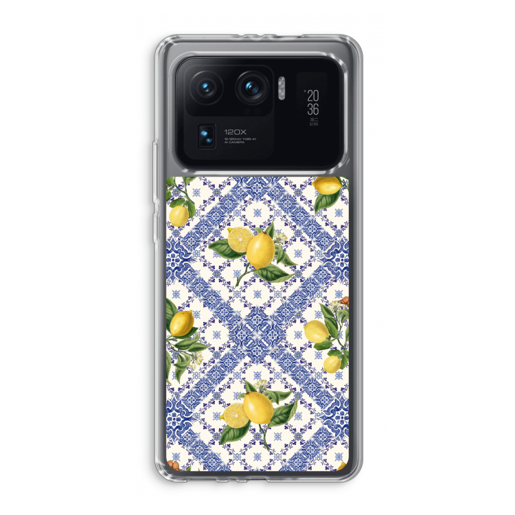 Blue tiles and lemons