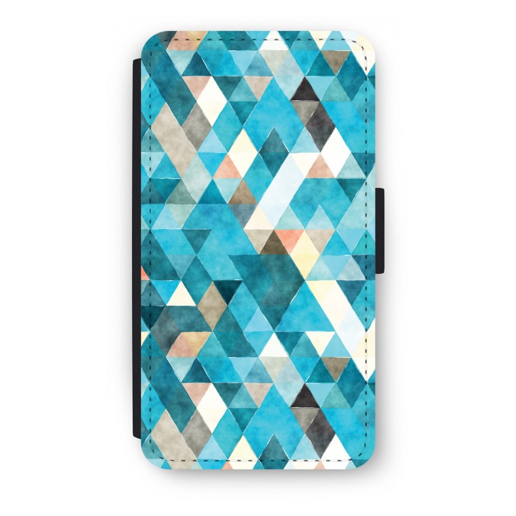 Coloured triangles blue