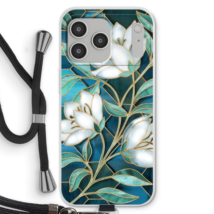 Fiori di vetro colorato blu