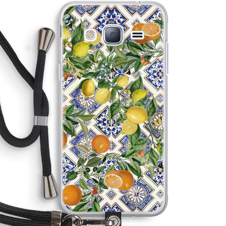 Blauwe tegels, citroenen en appelsienen