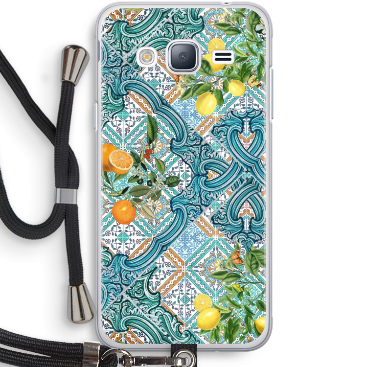 Blauwe tegels, citroenen en appelsienen