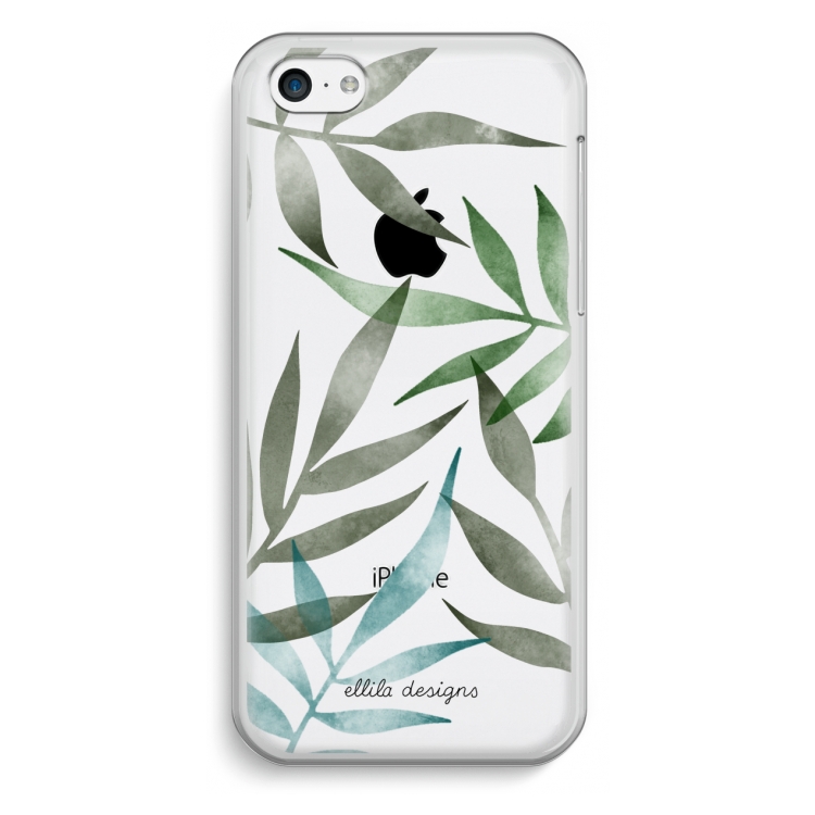 Tropical watercolor leaves