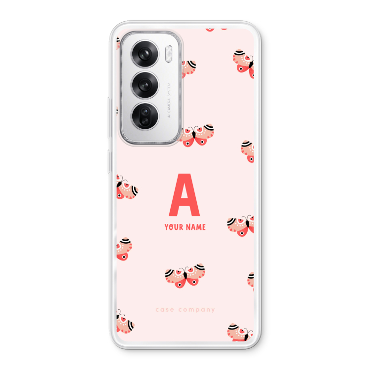 Rosy Butterflies Monogram